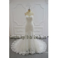 with Nude Net Lace Mermaid Small Trian Sexy Wedding Gown